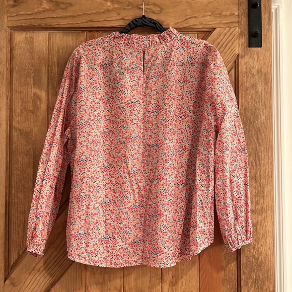 J.Crew Long-sleeve ruffleneck top in Liberty® Phoebe floral - NWT - Picture 6 of 8